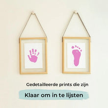 Afbeelding in Gallery-weergave laden, Knoeivrije baby-afdrukset voor handen en voeten
