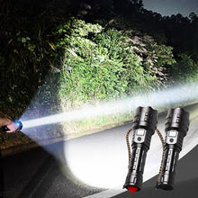 Afbeelding in Gallery-weergave laden, Oplaadbare tactische laserzaklamp met hoge lumen

