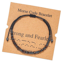 Afbeelding in Gallery-weergave laden, Morse code paar armband

