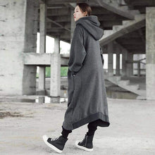Afbeelding in Gallery-weergave laden, Unisex lange mouw jas met capuchon
