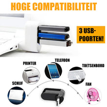 Afbeelding in Gallery-weergave laden, Mini draaibare 3-poorts USB-hub
