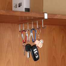 Afbeelding in Gallery-weergave laden, Hangerrek met 6 haken onder de kast
