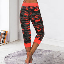 Afbeelding in Gallery-weergave laden, Yogabroek met camouflage print
