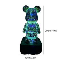 Afbeelding in Gallery-weergave laden, 3D Fireworks Bear Lights
