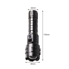 Afbeelding in Gallery-weergave laden, Oplaadbare tactische laserzaklamp met hoge lumen
