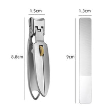 Afbeelding in Gallery-weergave laden, Stainless Steel Nail Clipper with Ring Lock

