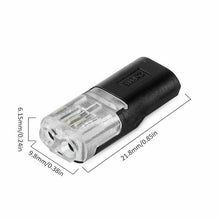 Afbeelding in Gallery-weergave laden, Dubbeldraads insteek connector met vergrendelingsgesp
