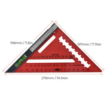 Afbeelding in Gallery-weergave laden, Detachable Adjustable Angle Woodworking Triangle Ruler
