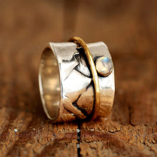 Afbeelding in Gallery-weergave laden, Vallei Gouden Cirkel Maansteen Ring
