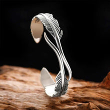 Afbeelding in Gallery-weergave laden, Zilveren veerarmband
