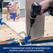 Afbeelding in Gallery-weergave laden, Houtbewerkingsgereedschap - Metalen haakse clip van 90 graden
