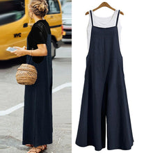 Afbeelding in Gallery-weergave laden, Zomer Casual Losse Solid Tank-jumpsuit voor dames
