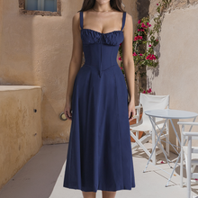 Afbeelding in Gallery-weergave laden, Carmen print bustier zonnejurk
