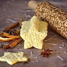Afbeelding in Gallery-weergave laden, Deegroller met kerstprint
