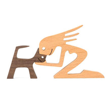 Afbeelding in Gallery-weergave laden, Dierenliefhebber - Tafelornamenten met houten sculptuur
