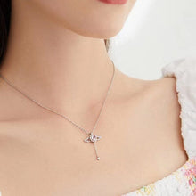Afbeelding in Gallery-weergave laden, Roze engel vleugels ketting
