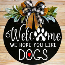 Afbeelding in Gallery-weergave laden, Welkomstlijst van houten lijst🐶🐾
