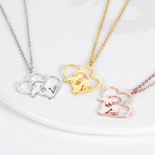 Afbeelding in Gallery-weergave laden, Moeder en baby hart ketting

