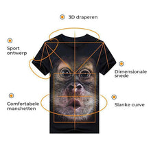 Afbeelding in Gallery-weergave laden, Grappig Gorilla 3D T-shirt
