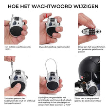 Afbeelding in Gallery-weergave laden, Antidiefstal telescopisch draadslot
