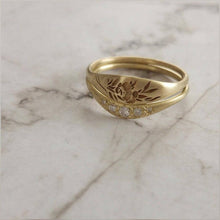 Afbeelding in Gallery-weergave laden, Unieke gouden lavender ring
