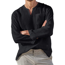Afbeelding in Gallery-weergave laden, Men‘s Long-sleeved Linen Shirt
