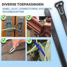 Afbeelding in Gallery-weergave laden, Herbruikbare kabelbinders(100 STUKS)
