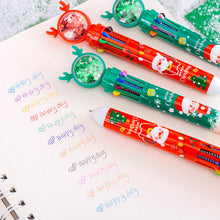 Afbeelding in Gallery-weergave laden, Kerst Balpen met 10 Kleuren
