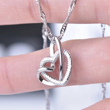 Afbeelding in Gallery-weergave laden, Frosted Dubbele Hart Ketting
