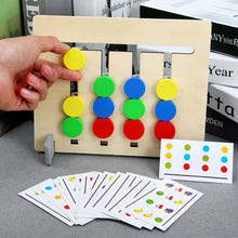 Afbeelding in Gallery-weergave laden, Wooden 2-Sided Sliding Logic Puzzle
