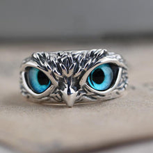Afbeelding in Gallery-weergave laden, Demon Eye Uil Ring Verstelbaar
