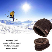 Afbeelding in Gallery-weergave laden, Warme muts met sjaal
