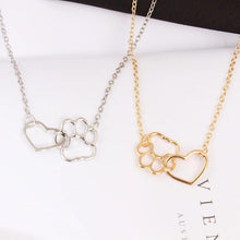 Afbeelding in Gallery-weergave laden, Hond poot hart hanger ketting
