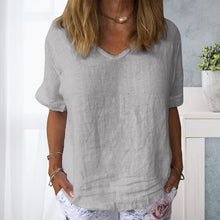 Afbeelding in Gallery-weergave laden, Casual katoenen overhemd voor dames in pure kleuren

