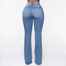 Afbeelding in Gallery-weergave laden, Flare-jeans met hoge taille

