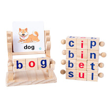 Afbeelding in Gallery-weergave laden, Houten leesblokken CVC Sight Words Game
