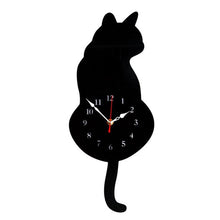 Afbeelding in Gallery-weergave laden, Nordic Cat kwispelende staart wandklok
