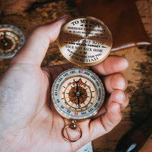 Afbeelding in Gallery-weergave laden, Pa aan zoon - geniet van de belettering Ride Compass

