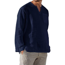 Afbeelding in Gallery-weergave laden, Men‘s Long-sleeved Linen Shirt
