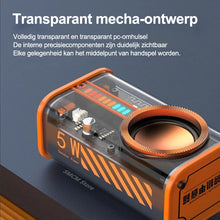 Afbeelding in Gallery-weergave laden, Transparante Mecha draadloze Bluetooth-luidspreker
