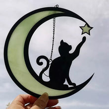 Afbeelding in Gallery-weergave laden, Maan Zwarte Kat Decoraties
