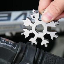 Afbeelding in Gallery-weergave laden, ❄️18-in-1 roestvrijstalen sneeuwvlokken multitool❄️
