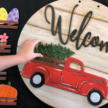 Afbeelding in Gallery-weergave laden, Verwisselbaar vintage welkomst bord
