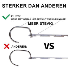 Afbeelding in Gallery-weergave laden, Hirundo Magic Kleding RVS Hangers
