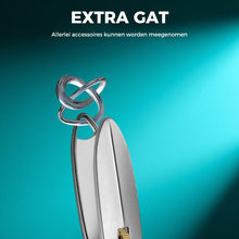 Afbeelding in Gallery-weergave laden, Stainless Steel Nail Clipper with Ring Lock
