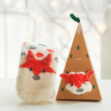 Afbeelding in Gallery-weergave laden, Zachte warme sokken van koraalfleece met kerstthema (4 paar)
