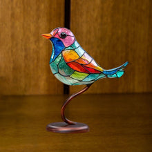 Afbeelding in Gallery-weergave laden, Birds on Branches Stained Glass Ornaments
