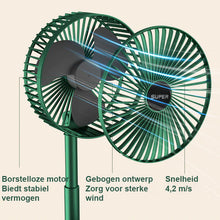 Afbeelding in Gallery-weergave laden, Mini telescopische opvouwbare ventilator
