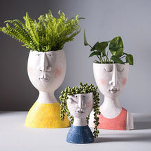 Afbeelding in Gallery-weergave laden, Kunst Portret Gezicht Plantenbak
