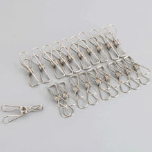 Afbeelding in Gallery-weergave laden, Stainless Steel Wire Clips for Clothes Drying
